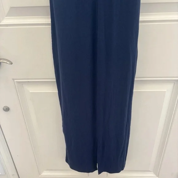 Quince Navy Tencel Rib Knit Sleeveless Dress Small - Picture 11 of 12